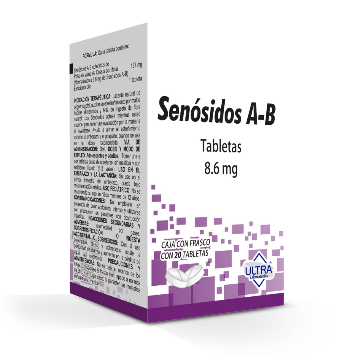 Senosidos Ab 8.6 Mg Tab 20